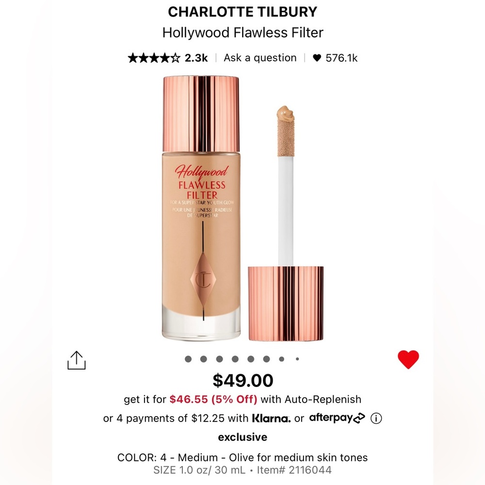 CHARLOTTE TILBURY FLAWLESS FILTER